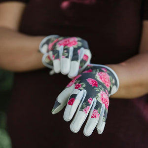 Leather Peony Gloves