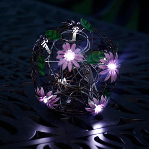 Solar Flower Ball Table Light