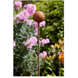 Rusty Plant Stake - Ball Large